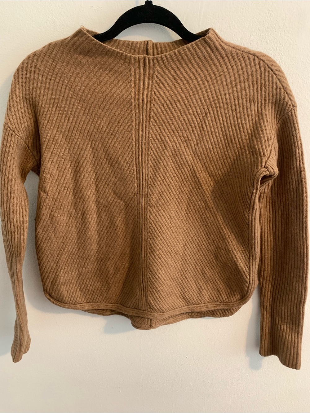 Babaton Ribbed Crewneck Sweater - Camel Brown